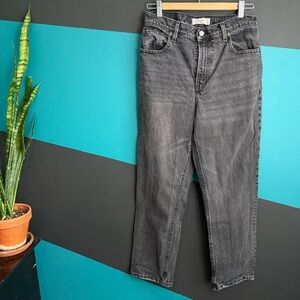 Abercrombie & Fitch High Rise Jeans - Dark Gray